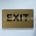 3mm acrylic braille sign PMMA plexiglass sign